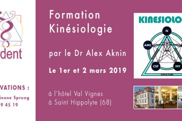 Formation de Kinésiologie par le Dr Alex AKNIN, chirurgien dentiste